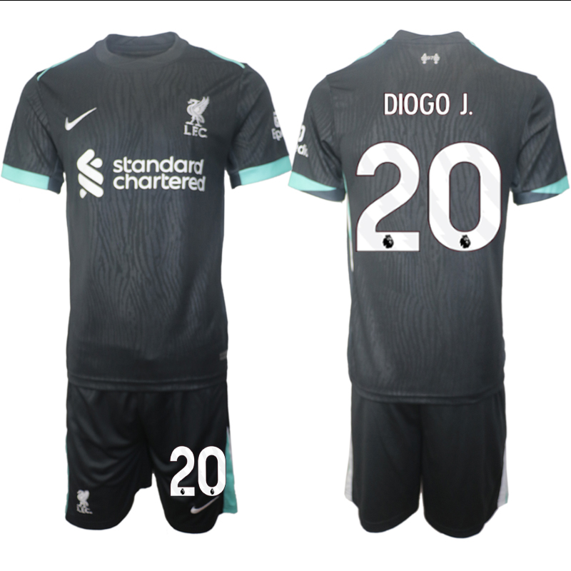 Men 2024-2025 Club Liverpool away Black 20 Soccer Jersey